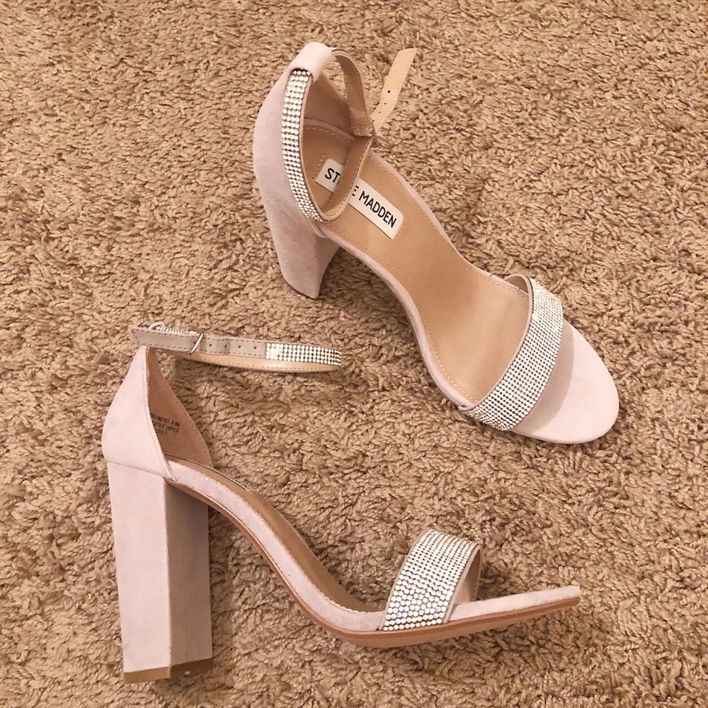 Steve Madden Kalina Gray Formal Sandals Sz 9.5